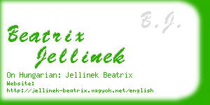 beatrix jellinek business card